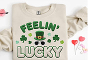 St Patrick’s Day Feelin Lucky Png, an Illustration by DreamCafeArt (Thumbnail 2 of 8)