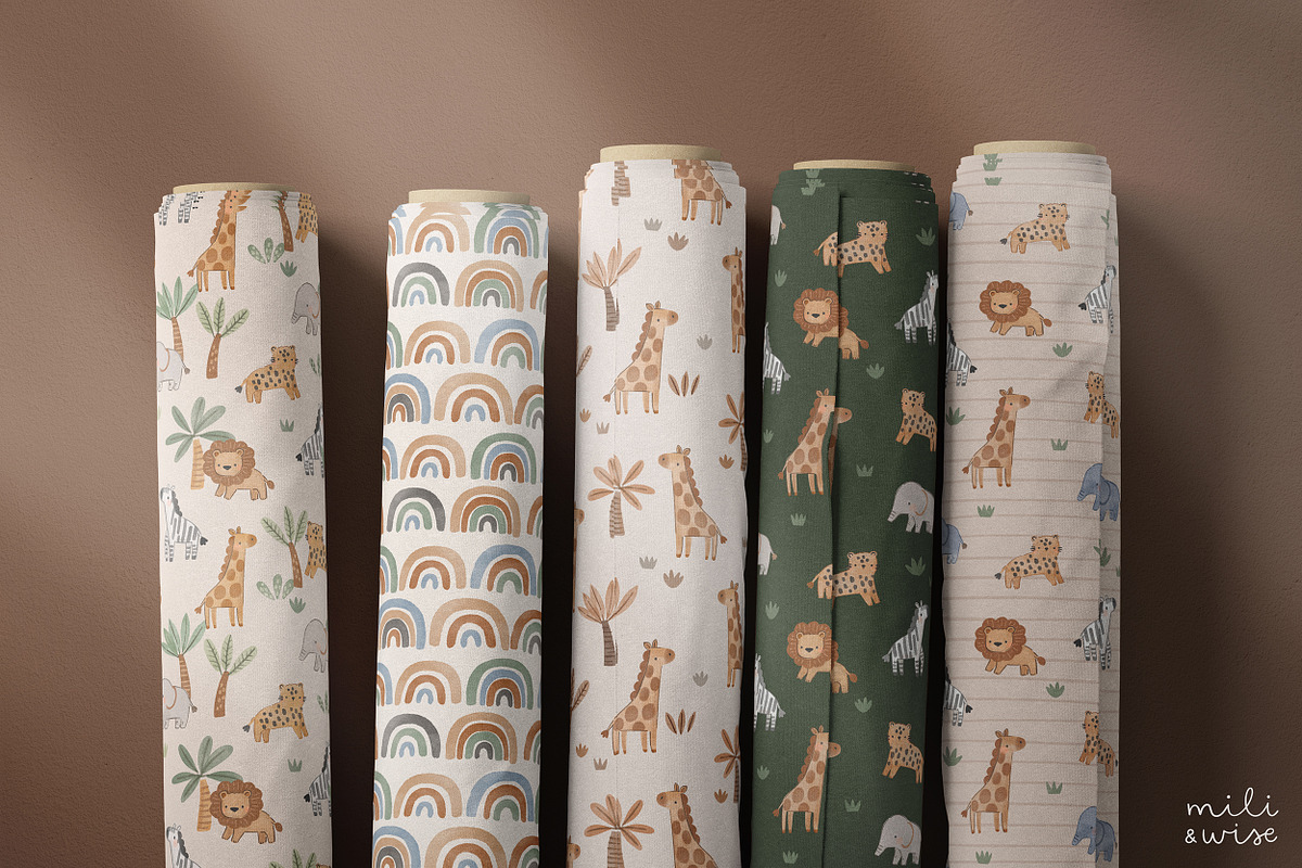 Safari Dreams – Kids Safari Seamless, a Pattern Graphic by Point and Poem (Photo 11 of 14)
