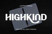 Highkind Creative Display Font, a Sans Serif Font by Artiveko (Thumbnail 1 of 9)