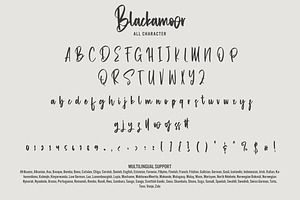 Blackamoor - Minimalist Script Font