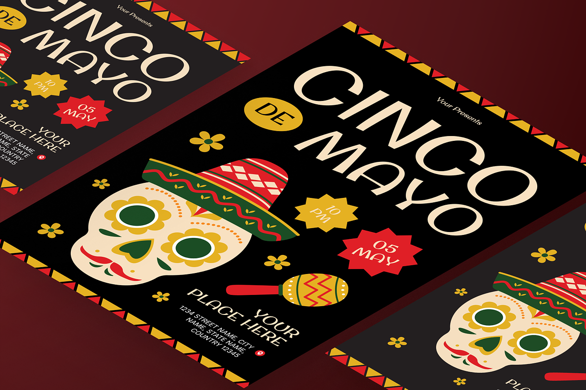 Cinco De Mayo Flyer Set, a Flyer Template by Annora Studio (Photo 6 of 6)