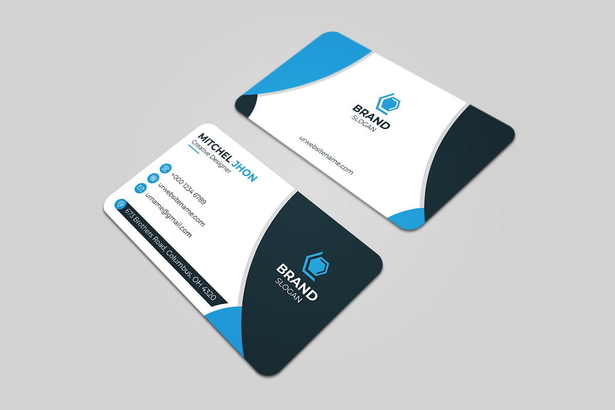 Creative & Modern Business Card, a Business Card Template by GFXCity (Photo 2 of 4)