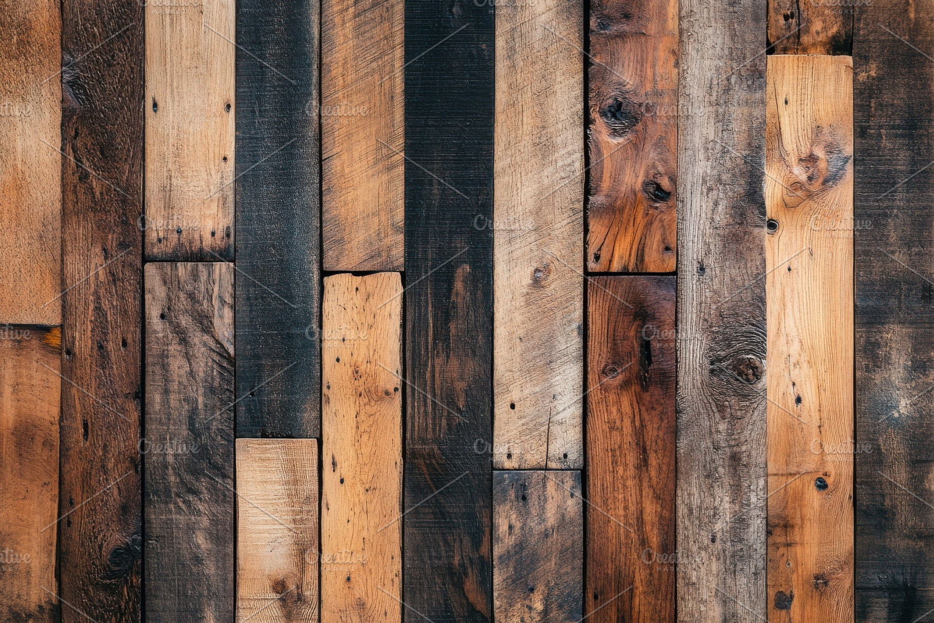 Rustic Reclaimed Wood Wall Texture B, a Background Photo by Pixeness Studio