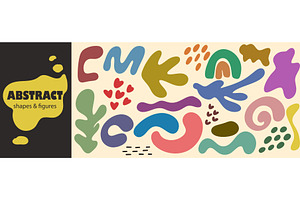 Colorful abstract shapes and figures, an Illustration by Tati_Kli