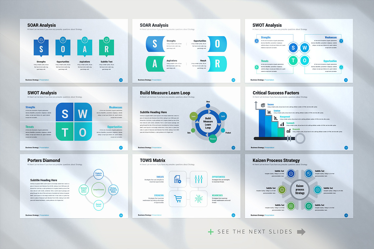 Business Strategy Google Slides, a Presentation Template by White Graphic (Photo 6 of 9)