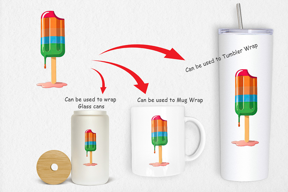 Popsicle Clipart, a Graphic by Artnoy (Photo 4 of 5)