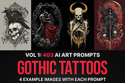 403 Prompts for Gothic Tattoos, an Illustration by Sevenstyles (Thumbnail 1 of 15)