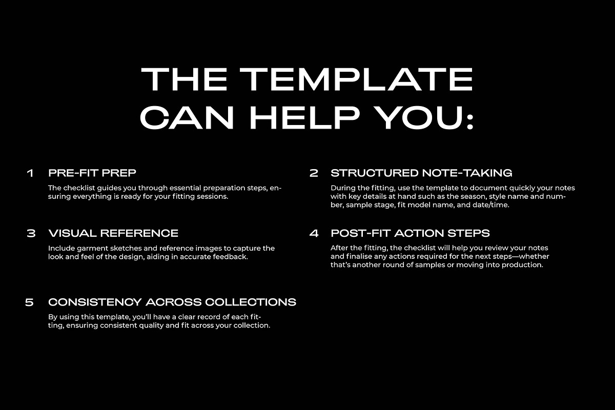 Fashion Fit Template and Checklist, a Templates & Theme by The Fashion Work Store (Photo 2 of 5)