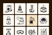 Coal Mine Industry Drawing, an Outline Icon by Vectors Market (Thumbnail 9 of 9)
