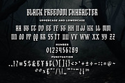 Black Freedom a Blackletter Font, a Blackletter Font by Blankids Studio (Thumbnail 7 of 9)