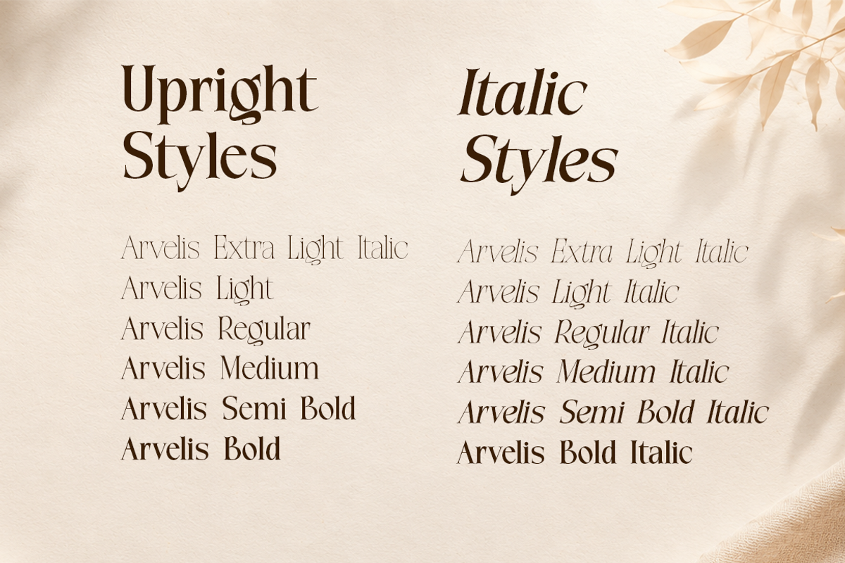 Arvelis Serif Font Family, a Serif Font by artisans (Photo 4 of 7)