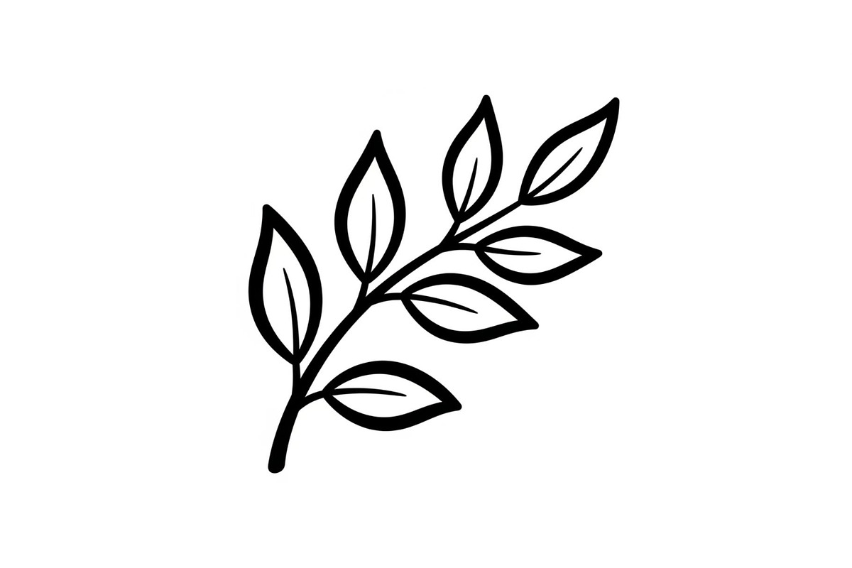 Hand Drawn Leaf Line Art Bundle, an Illustration by hafijul (Photo 36 of 51)