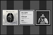 Dark Instagram Posts, a Social Media Template by Midgardians (Thumbnail 3 of 5)