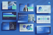 Multipurpose Business Pitch Deck, a Presentation Template by Pixslides (Thumbnail 1 of 6)