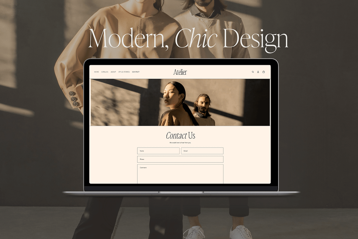 Modern Shopify Theme, a Shopify Template by Asha Glenn Design Studio (Photo 6 of 9)