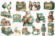 Vintage Christmas Nostalgia Clipart, an Illustration by Maysa Art (Thumbnail 2 of 6)