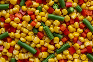 Close-up of mixed sweet corn, red be, a Food & Drink Photo by professorinc