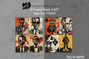 Whimsical Playing Card, Vintage Page, a Person Illustration by Digital Art Mahdiseño (Thumbnail 5 of 10)