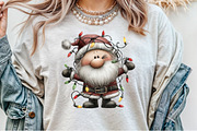 Christmas jolly Santa Claus lights, an Illustration by Sublimation Artist (Thumbnail 3 of 9)