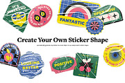 Sticker Creator Custom Shape Mockups, a Product Mockup by rebrandy (Thumbnail 3 of 15)