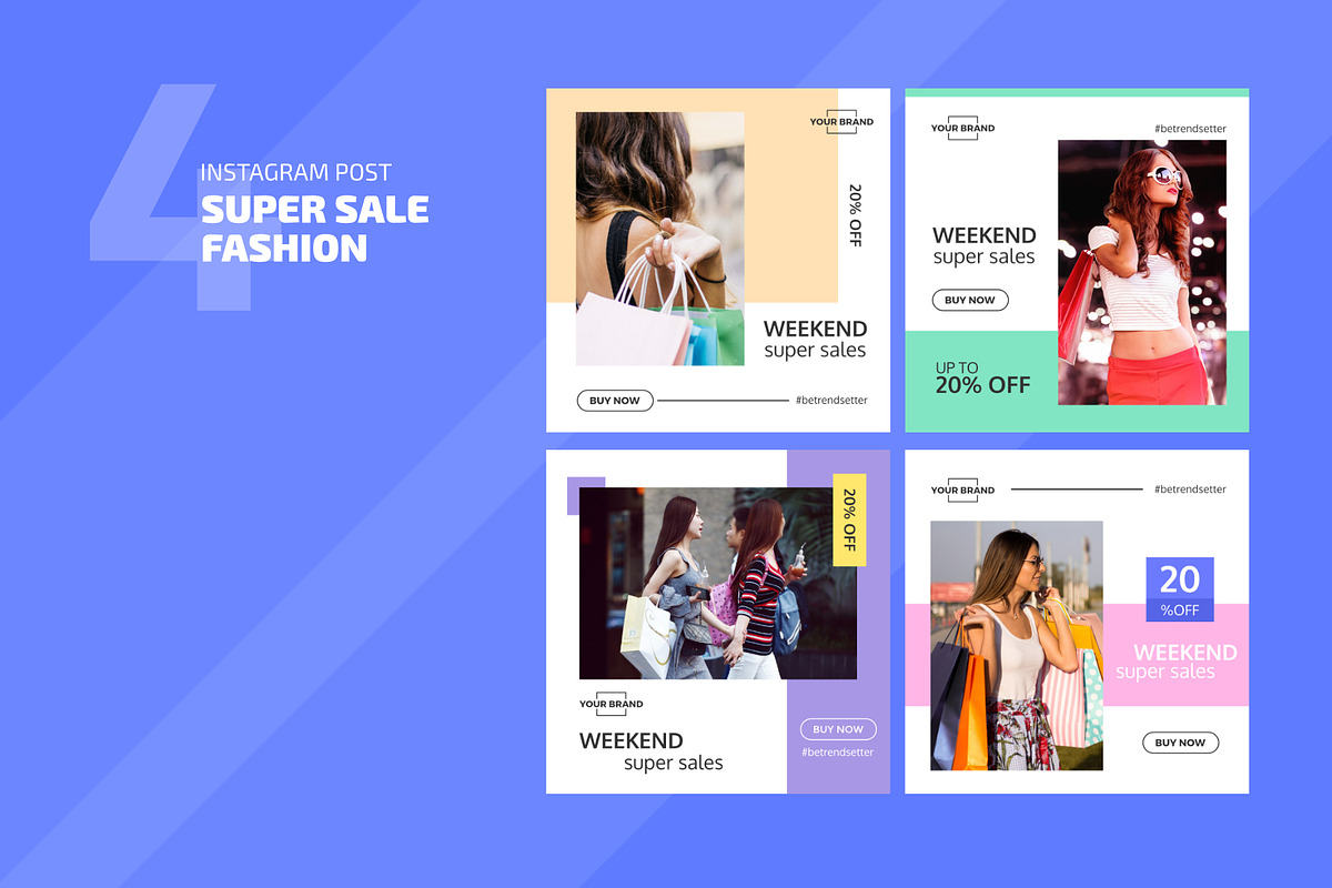 Instagram Template Super Sale, a Social Media Template by thirtyfish (Photo 2 of 3)
