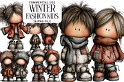 Winter Fashion Kids Clipart, an Illustration by Daily.Designs (Thumbnail 1 of 5)