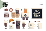 Coffee shop, Small business (vector), a Templates & Theme by Grivina's shop (Thumbnail 6 of 20)