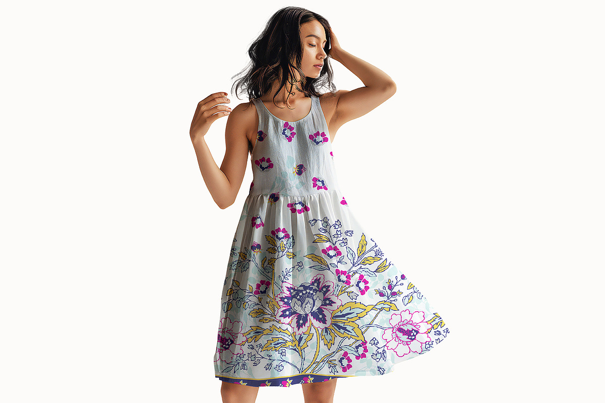 Ethnic Border Floral Pattern, a Pattern Graphic by StudioGlouna (Photo 7 of 9)