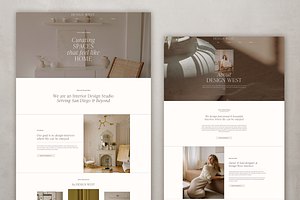 DesignWest: Squarespace 7.1 Template