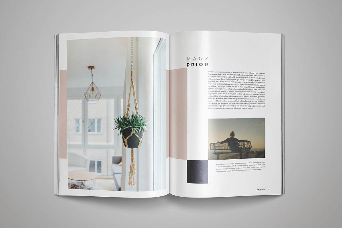 PRIORTE Magazine Lookbook Template, a Magazine Template by Indotitas (Photo 8 of 11)
