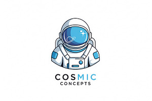 Cosmic Concepts Astronaut, a Branding & Logo Template by Logocreative
