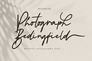 Photograph Bedingfield - Calligraphy