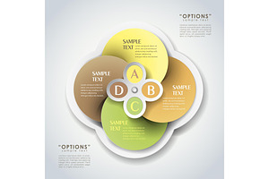 Vector Abstract 3d Paper Infographic