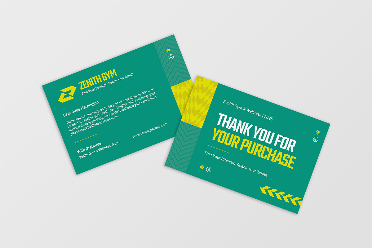 Zenith - Thank You Card, a Print Template by StreaksideStd (Photo 2 of 3)