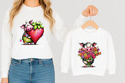 Quirky Valentine Pig Clipart, an Illustration by designcity5 (Thumbnail 5 of 5)