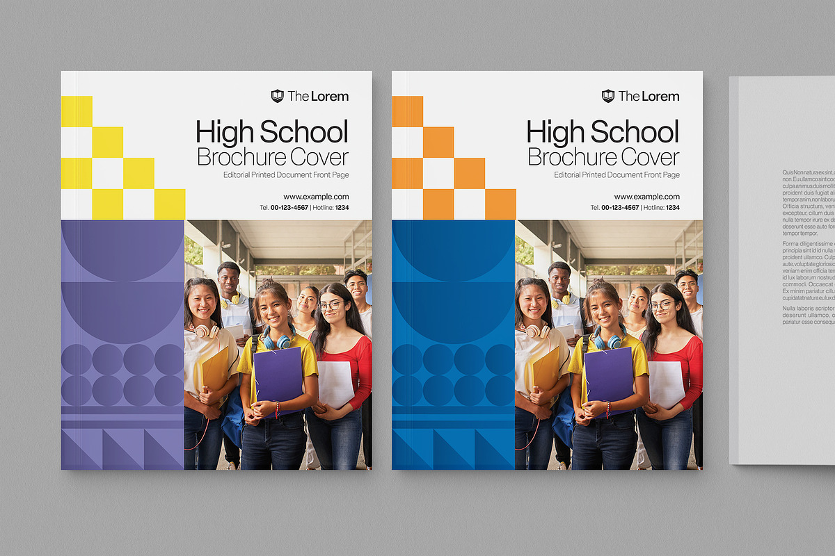 School Brochure Cover Template, a Brochure Template by BrandPacks (Photo 4 of 6)