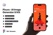 Pixura - AI Image Generator UI Kit, an App Template by Moyin (Thumbnail 1 of 5)