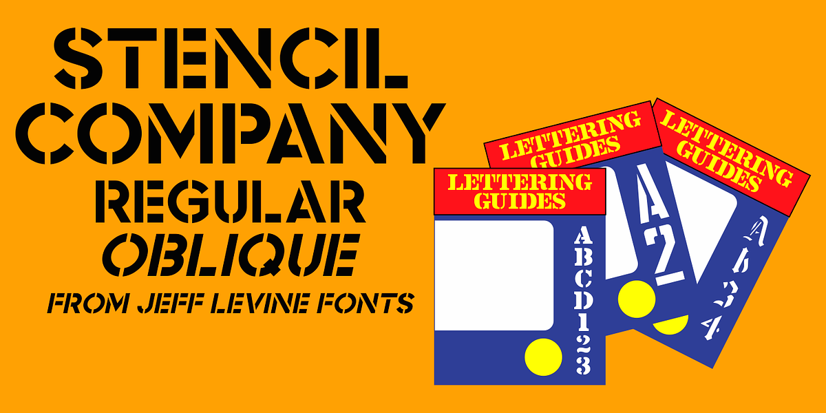 Stencil Company JNL, a Sans Serif Font by Jeff Levine Fonts (Photo 1 of 5)