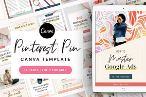 Pinterest Pin Template For Canva