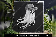 Cartoon Ghost Cute Cap Cheesecloth, a Background Graphic by LaseredNinja (Thumbnail 6 of 7)