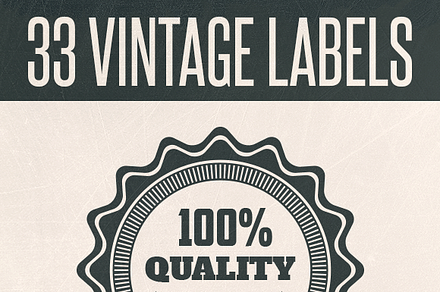 33 VINTAGE LABELS