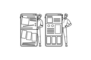 interface empirical design website, a Finance Illustration by pikepicture
