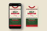 Ugly Sweater Christmas Flyer Set, a Flyer Template by VectorVactory (Thumbnail 4 of 4)