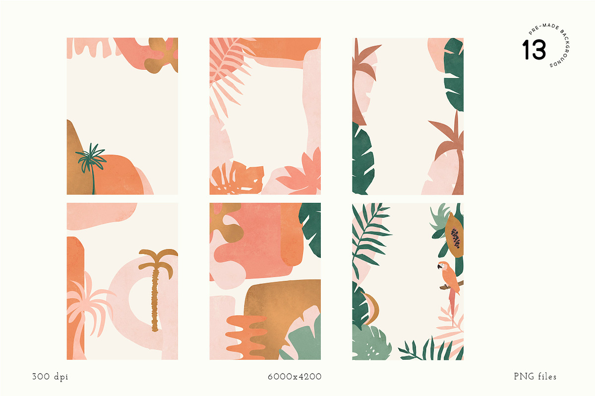 Abstract Jungle Shapes&Compositions, a Texture Illustration by All This Concept (Photo 7 of 16)