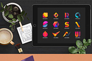984 Modern Logo Shape, a Branding & Logo Template by Toonsteb (Thumbnail 12 of 18)