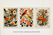 Folk Art Botanical Floral Wall Art, a Poster Template by Pixeness Studio (Thumbnail 2 of 2)