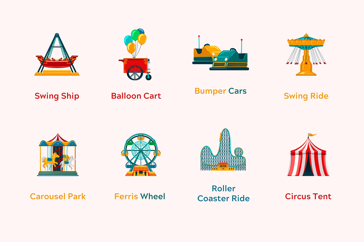 Amusement Park, an Object Graphic by Deemak Daksina
