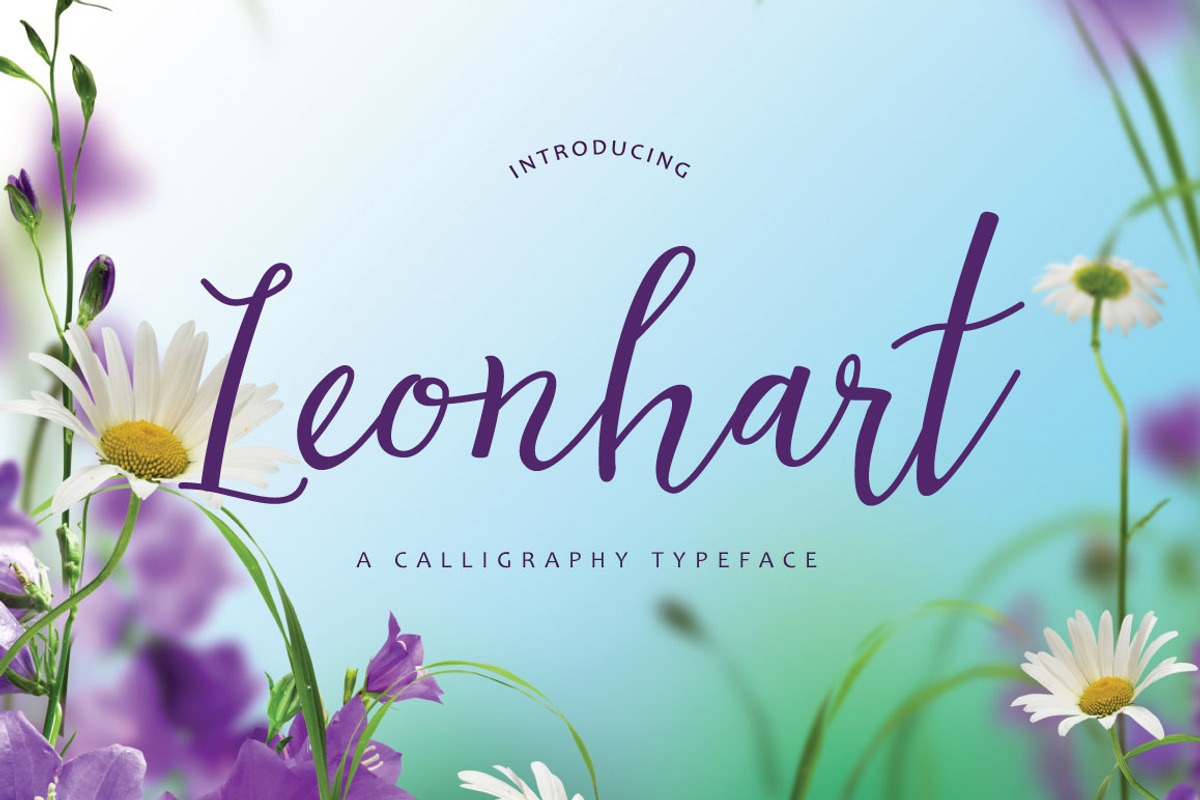 Leonhart Typeface, a Script Font by Face Lab (Photo 1 of 5)