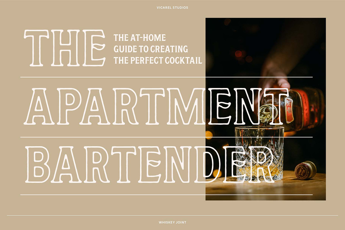 Whiskey Joint // Vintage Font, a Font by Vicarel Studios (Photo 7 of 13)