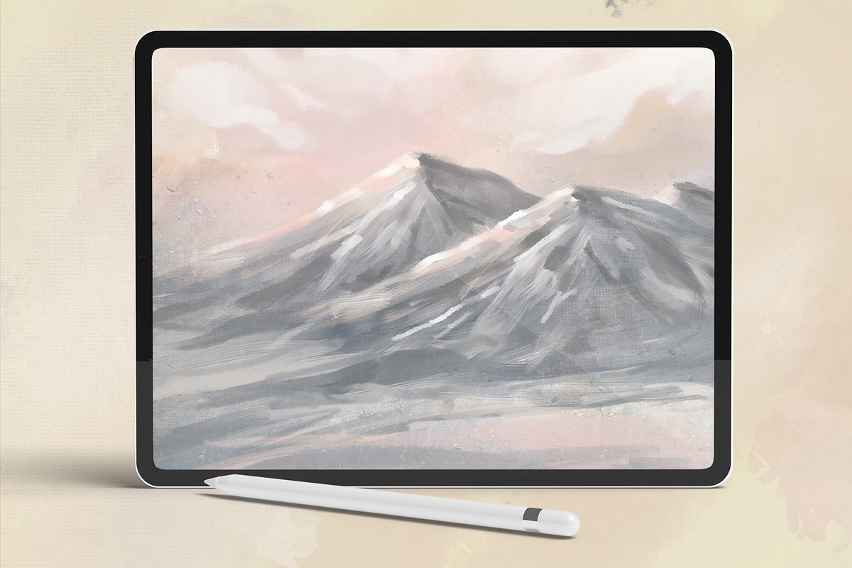 VINTAGE OIL. Procreate brushes, a Brush Add-On by Spark Studio Brushes (Photo 7 of 7)